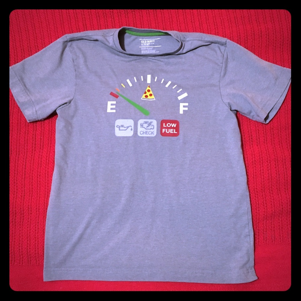 Old Navy boys XL(14-16) short sleeve gray t-shirt